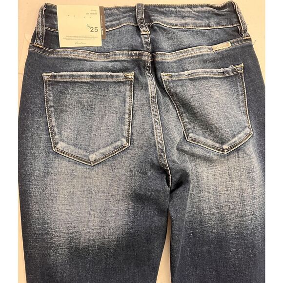 KanCan Curvy High Rise Ankle‎ Skinny Button Fly Jeans Women’s 3/25 Whiskered NWT - Picture 9 of 11